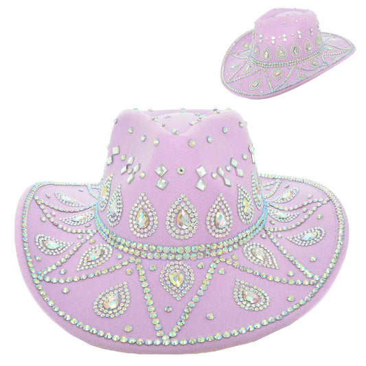 Rodeo Babe Cowgirl Cowboy Hat Lilac