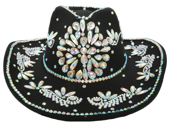 Rodeo Chic Cowgirl Cowboy Hat Black