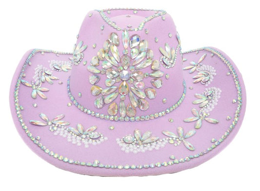 Rodeo Chic Cowgirl Cowboy Hat Lilac