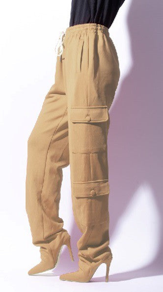 Cargo Pants Boots Nude