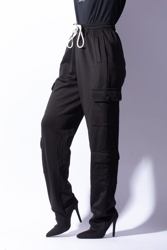 Cargo Pants Boots Black