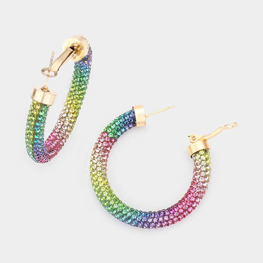 Lala Rainbow Hoop Earring