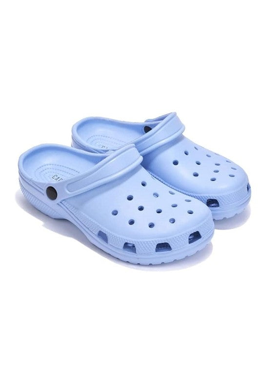 Fancy Clogs Light Blue