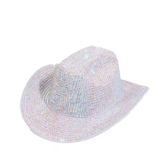 Bling Cowgirl Cowboy Hat White AB