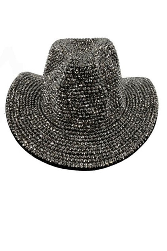 Bling Cowgirl Cowboy Hat Hematite