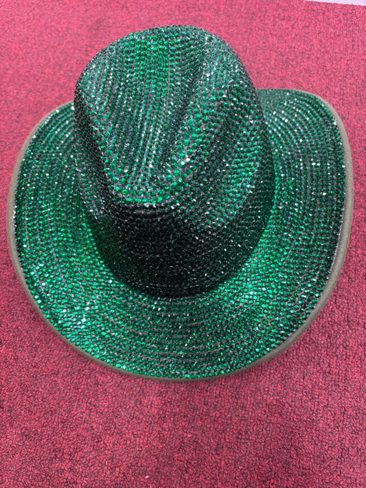 Bling Cowgirl Cowboy Hat Green