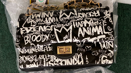 GRAFFITI BLACK BAG