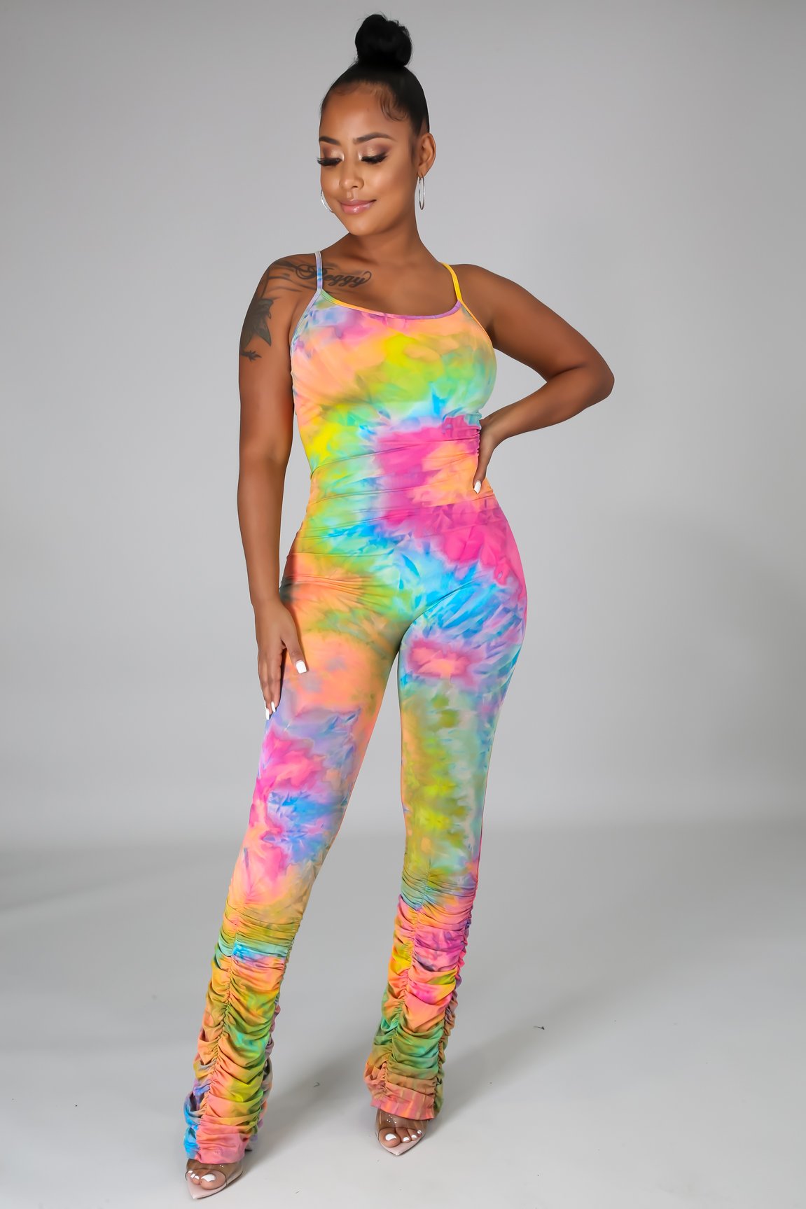 Flex Jumpsuit Rainbow Tye Dye
