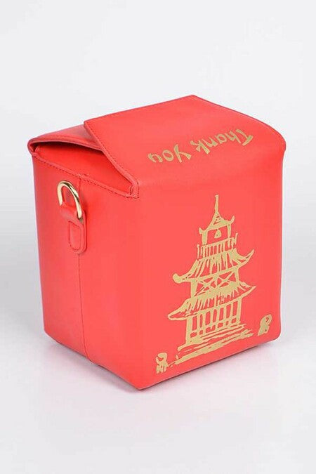 TAKE OUT BOX CLUTCH Red Gold