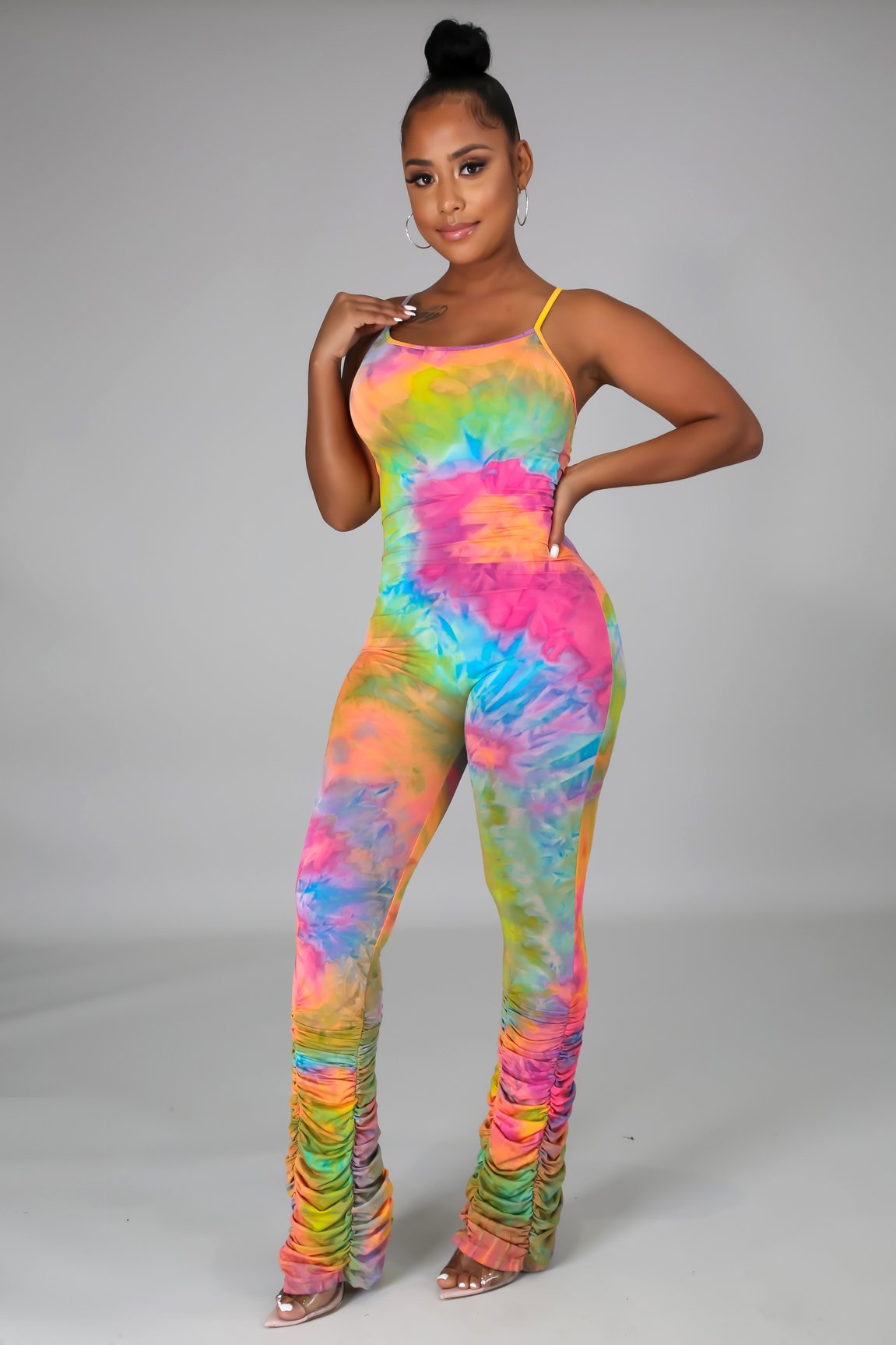 Flex Jumpsuit Rainbow Tye Dye